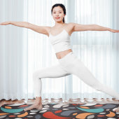 geometrische bladeren yogamat