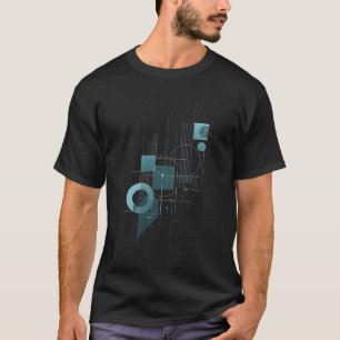 Geometrische Blauwdruk - Abstracte Tech T-Shirt