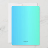 Geometrische blauwe inventarisatie kaart (Achterkant)