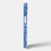 Geometrische blauwe marmer Case-Mate iPhone case (Achterkant / Rechts)