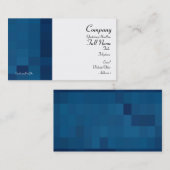 Geometrische blauwe Visitekaartjes (Voorkant / Achterkant)