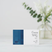 Geometrische blauwe Visitekaartjes (Staand voorkant)