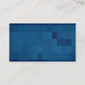 Geometrische blauwe Visitekaartjes (Achterkant)