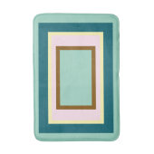 Geometrische Blauwgroen Crème Pink Brown Badmat (Voorkant Verticaal)
