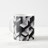 Geometrische Bliss - 3D Gestructureerde Mok (Voorkant links)