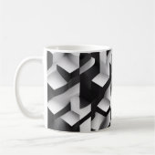 Geometrische Bliss - 3D Gestructureerde Mok (Links)