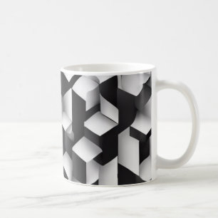 Geometrische Bliss - 3D Gestructureerde Mok