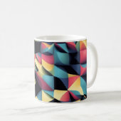 Geometrische Bliss - 3D Gestructureerde Mok (Voorkant rechts)