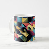 Geometrische Bliss - 3D Gestructureerde Mok (Voorkant links)