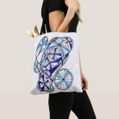 Geometrische bloei Abstracte Canvas tas (Dichtbij)