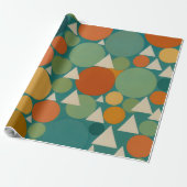 Geometrische bloei - Cirkels en driehoeken in harm Cadeaupapier (Uitgerold)