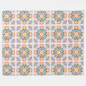 geometrische bloei fleece deken (Voorkant (Horizontaal))