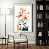 Geometrische bloei II Poster