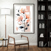 Geometrische bloei III Poster