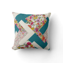 Geometrische bloei - Modern Floral Sierkussen