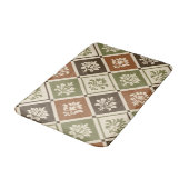 Geometrische bloem badmat (Gekanteld)