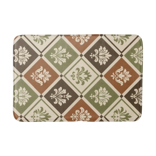 Geometrische bloem badmat (Voorkant)