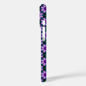 Geometrische bloem in paars Case-Mate iPhone case (Achterkant / Links)
