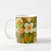 Geometrische bloem  koffiemok (Links)