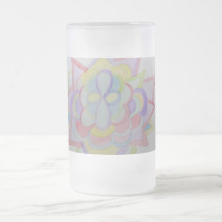 Geometrische bloem Mandala Matglas Bierpul