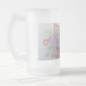 Geometrische bloem Mandala Matglas Bierpul (Links)