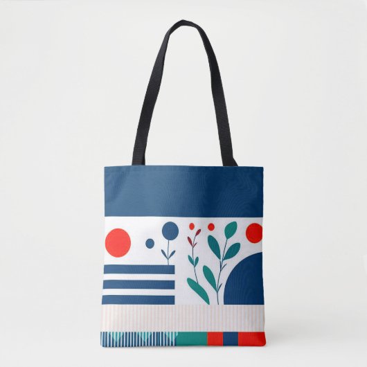 🔷 Geometrische bloem tas voor moderne stijl 🔷 (Voorkant)