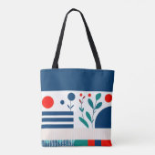 🔷 Geometrische bloem tas voor moderne stijl 🔷 (Achterkant)