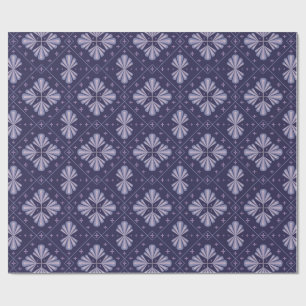 Geometrische bloemblaadjes Abstract herhalingspatr Cadeaupapier