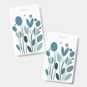 Geometrische bloemen badge (Voor- en achterkant)