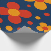 Geometrische bloemen cadeaupapier (Hoek)