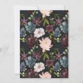 Geometrische Bloemen Eerste Heilige Communie Uitno Kaart (Achterkant)