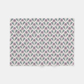 Geometrische bloemen fleece deken (Voorkant (Horizontaal))