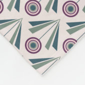 Geometrische bloemen fleece deken (Hoek)