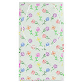 Geometrische bloemen klein cadeauzakje (Achterkant)