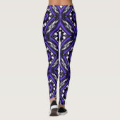 Geometrische bloemen..... leggings (Achterkant)