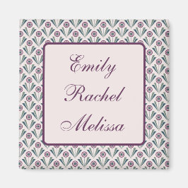 Geometrische bloemen magneet