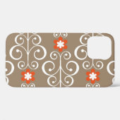 Geometrische bloemen: naadloos ontwerp Case-Mate iPhone case (Achterkant (horizontaal))