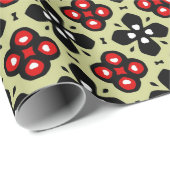 geometrische bloemen, omslagpapier cadeaupapier (Rol Hoek)