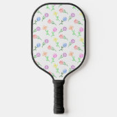 Geometrische bloemen pickleball paddle (Voorkant)