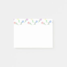 Geometrische bloemen post-it® notes