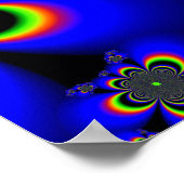 Geometrische bloemen poster (Hoek)