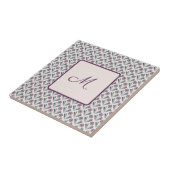 Geometrische bloemen tegeltje (Zijkant)