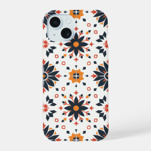 geometrische bloemenharmonie iPhone 15 case