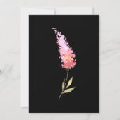 Geometrische bloemenkrans koppels doucheuitnodigin kaart (Achterkant)