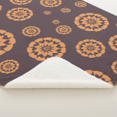 Geometrische bloemensereniteitsworp sherpa deken (3/4)