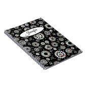 Geometrische bloemenspiraal notitieboek (Rechterzijde)