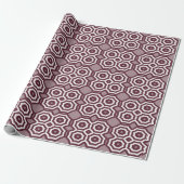 Geometrische Bloemige Pastel Cadeaupapier (Uitgerold)