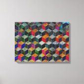 geometrische blokjes canvas afdruk (Voorkant)