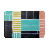 Geometrische blokken badmat (Voorkant)
