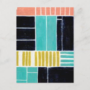 Geometrische blokken briefkaart